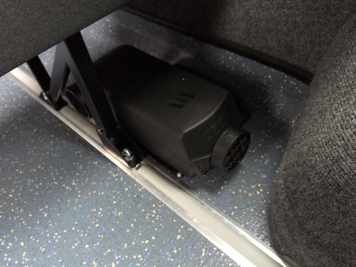 Independent heating ensures the whole saloon is warmed - Minibus Options Independent heating ensures the whole saloon is warmed