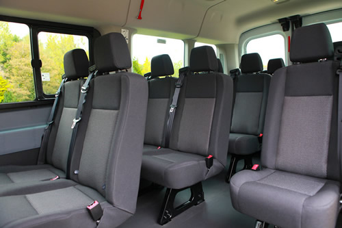 Semi-high back seat, trimmed in cloth, trimmed headrest - Minibus Options Semi-high back seat, trimmed in cloth, trimmed headrest