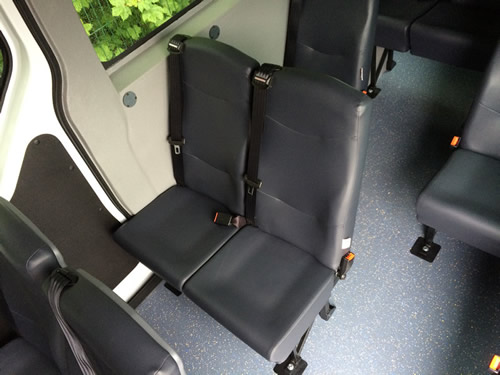 Semi-high back seat, trimmed in vinyl, no headrest - Minibus Options Semi-high back seat, trimmed in vinyl, no headrest