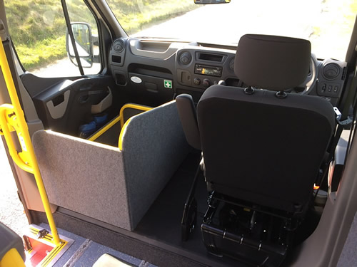 The downside is loss of use of the door and reduced saloon accessibility for the driver