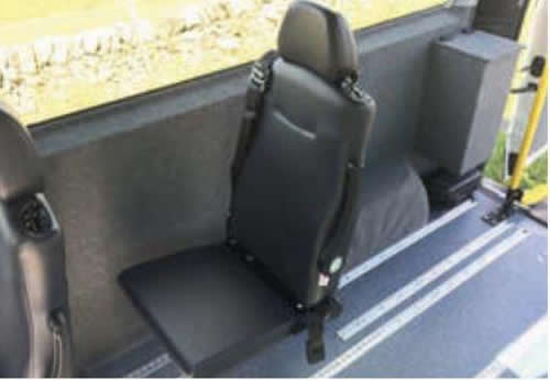Tip and fold seat